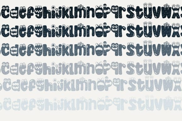 Monster Mouth Duo Font PNG with transparent background - Preview 4