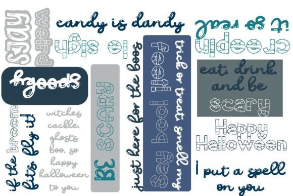 Mummy Duo Font PNG with transparent background - Preview 1