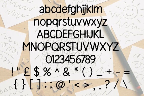 Oops My Pen Slipped Font PNG with transparent background - Preview 1
