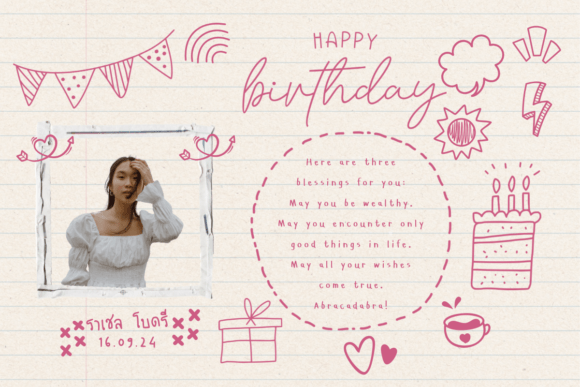 Playful Doodle Font PNG with transparent background - Preview 3