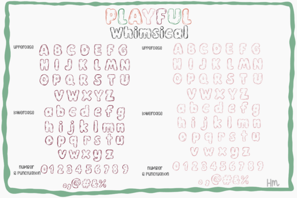 Playful Whimsical Font PNG with transparent background - Preview 2