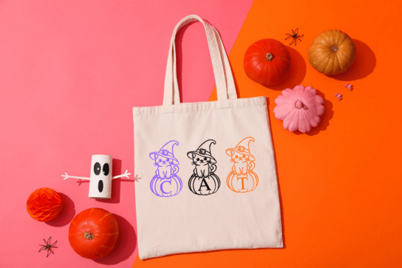Pumpkin Meow Font PNG with transparent background - Preview 3