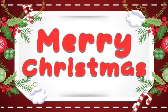 Santa Craft Font PNG with transparent background - Preview 1