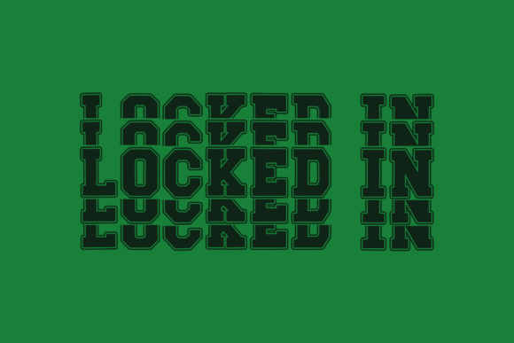 Scholar Varsity Stacked Font PNG with transparent background - Preview 2