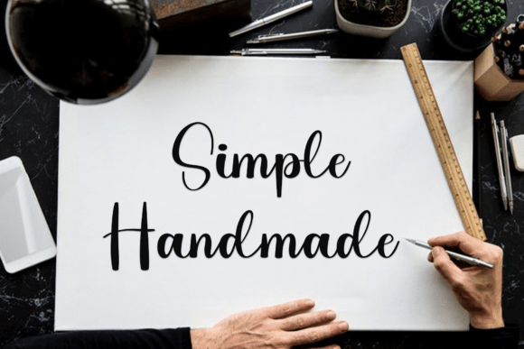 Simple Thread Font PNG with transparent background - Preview 3