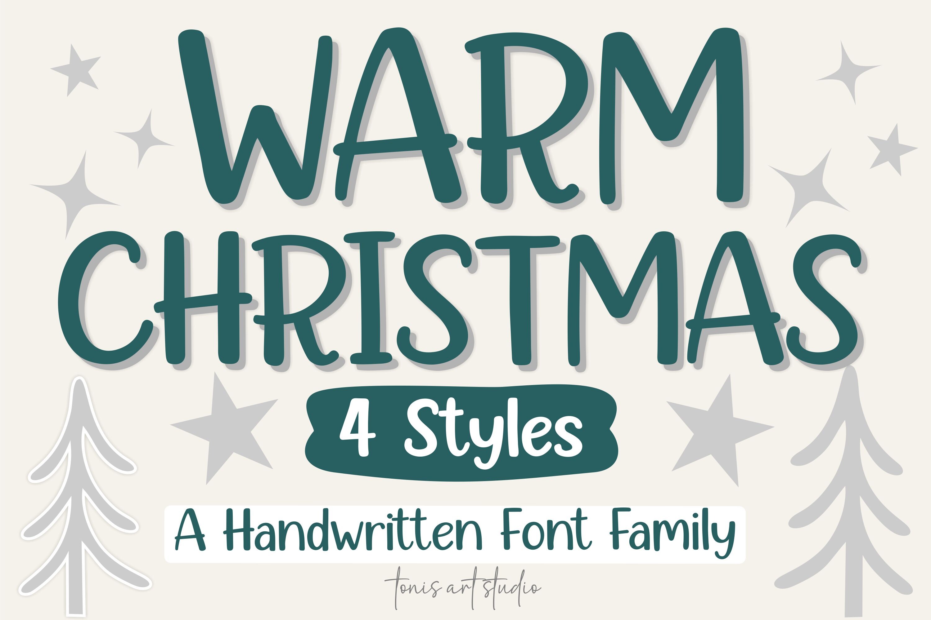 Warm Christmas Font - photo 1