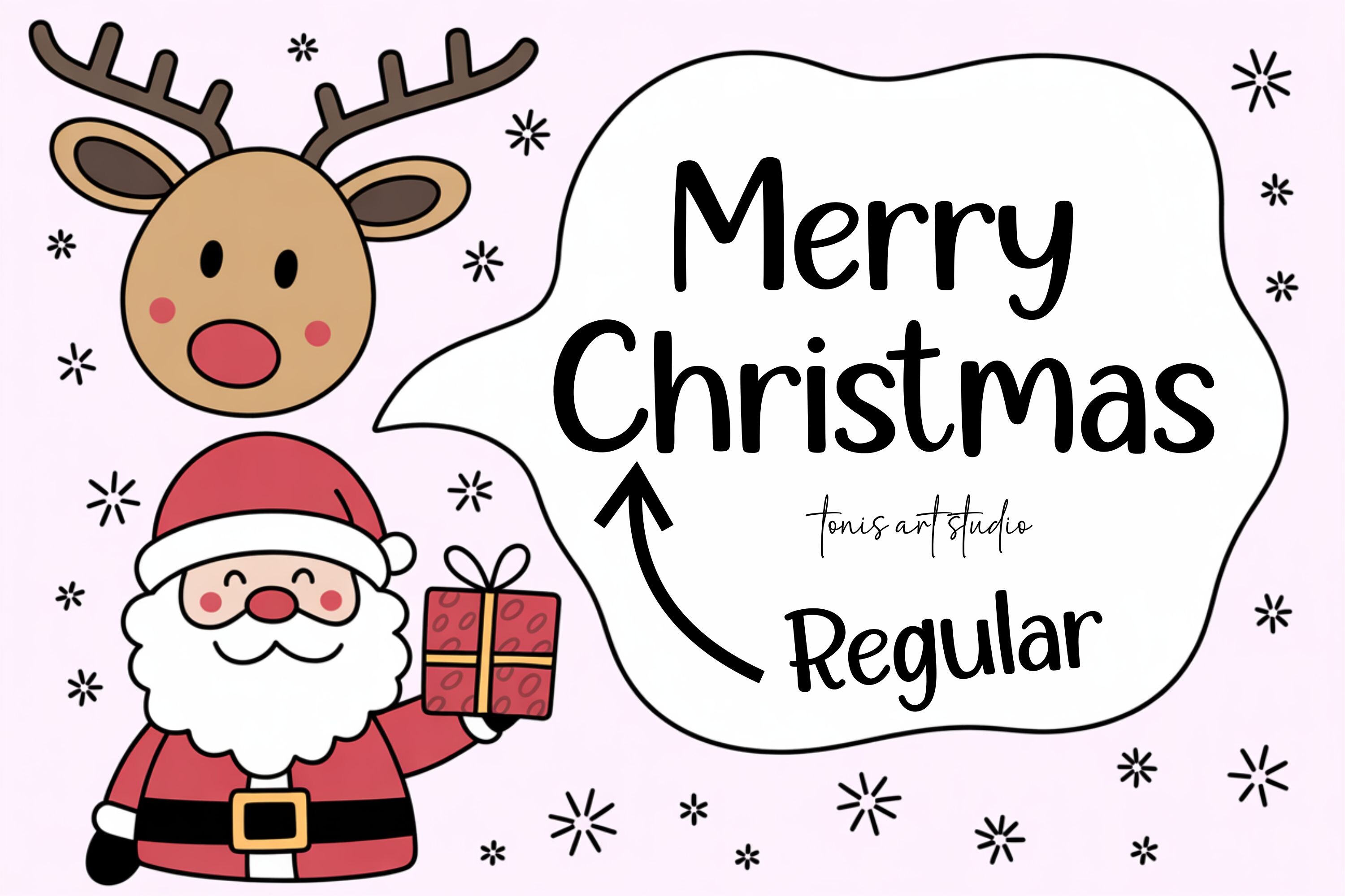 Warm Christmas Font - photo 2