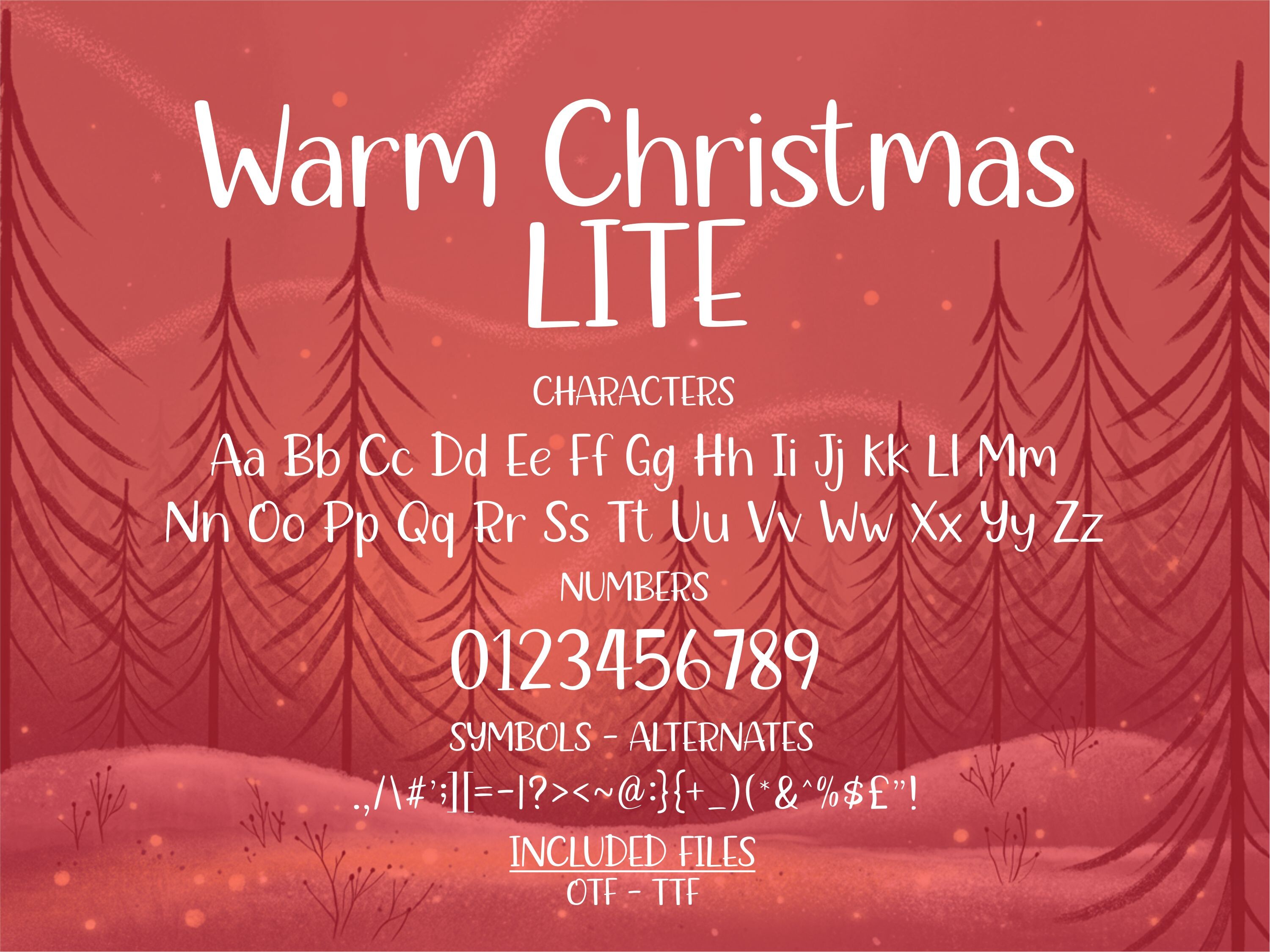 Warm Christmas Font - photo 5