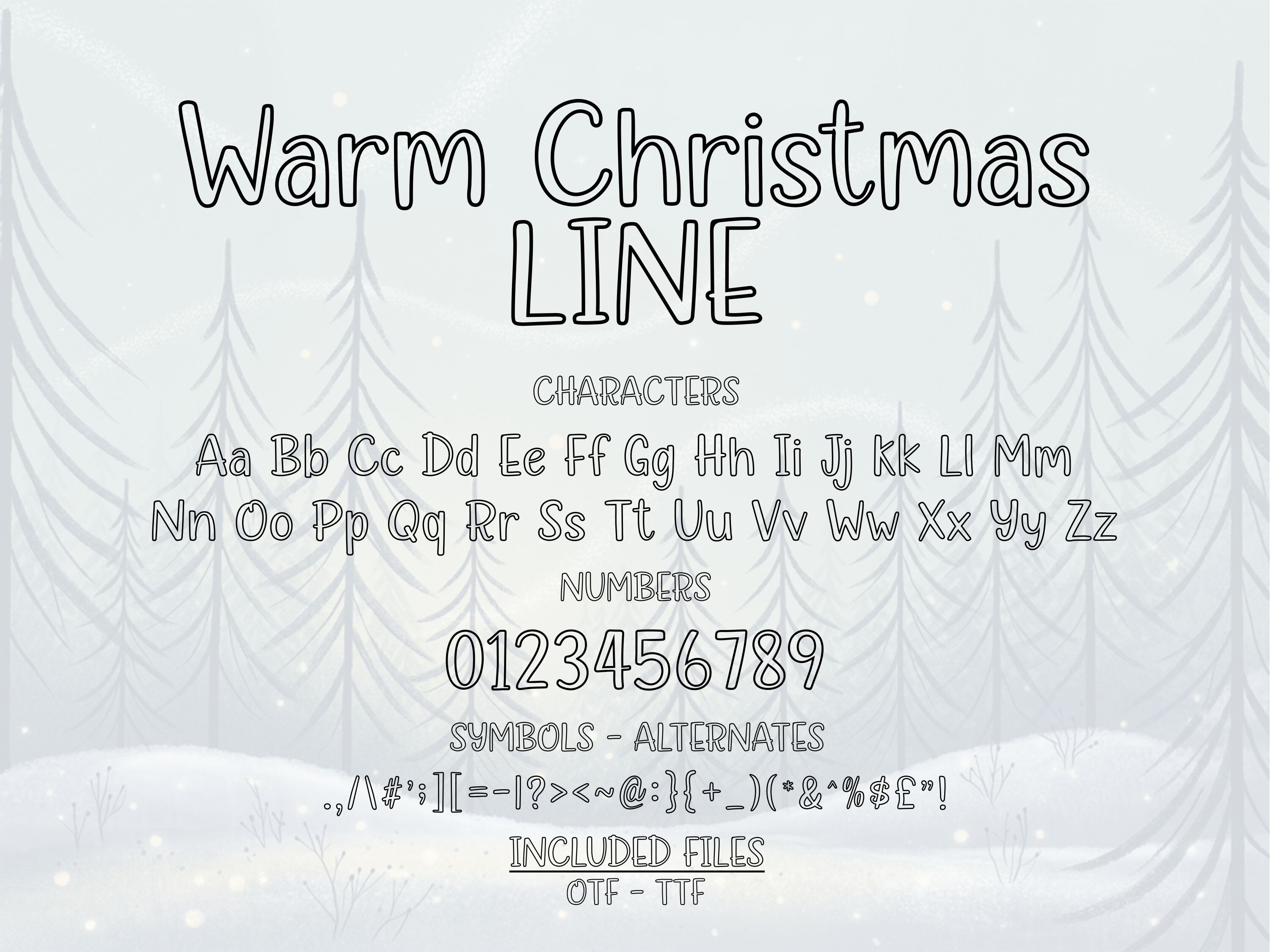 Warm Christmas Font - photo 7