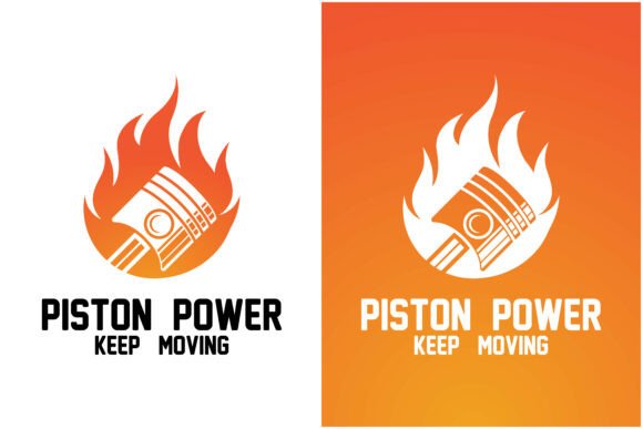 Engine Piston Logo Vector Icon Design Graphic Logos By Acillia eggi saputri