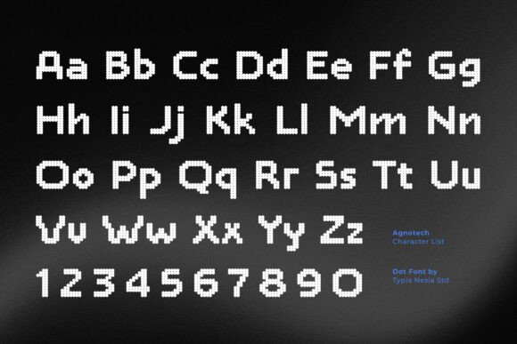 Agnotech Font - Preview 1