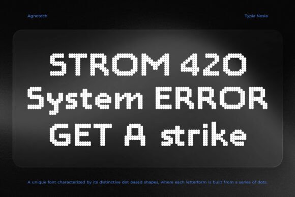 Agnotech Font - Preview 4
