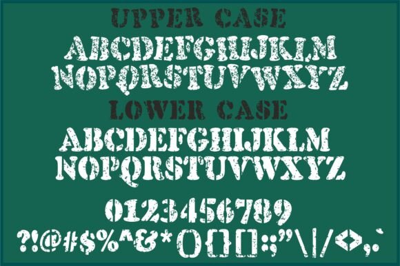 Army Box Font - Preview 1