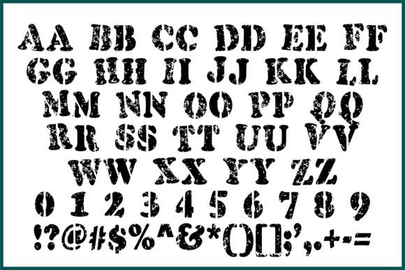 Army Box Font - Preview 3