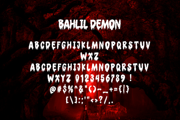 Bahlil Demon Font - Preview 1