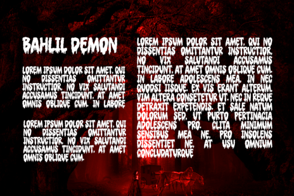 Bahlil Demon Font - Preview 2