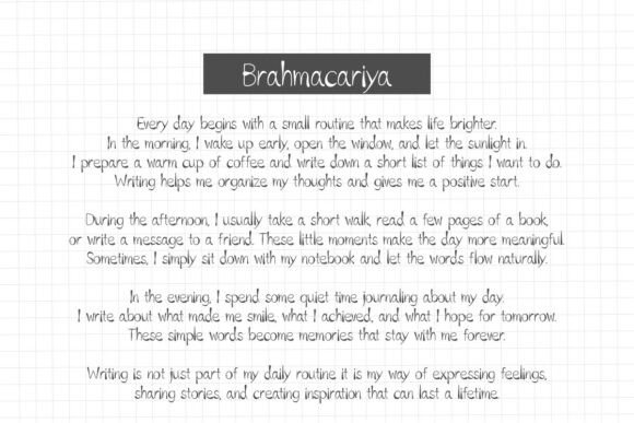 Brahmacariya Font - Preview 6