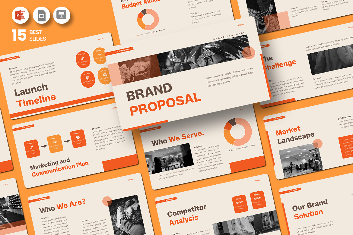 Plantilla de PowerPoint para presentaciones de marketing