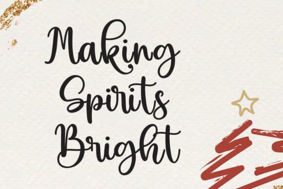 Christmas Bohemian Font font preview - 1