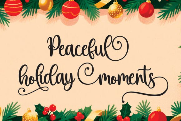 Christmas Bohemian Font font preview - 2
