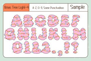 Christmas Tree Light Font by Issie_Studio · Creative Fabrica