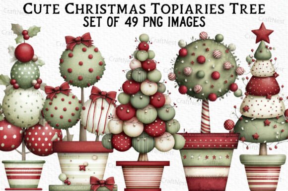 Cute Christmas Topiaries Tree