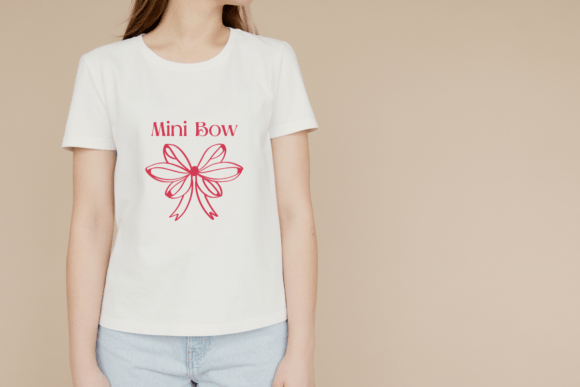 Cutie Bow Font PNG with transparent background - Preview 5