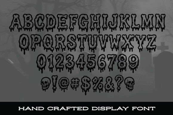 Drippy Bones Font - Preview 1