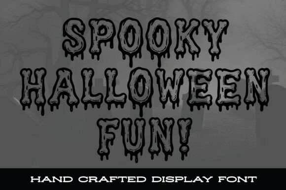 Drippy Bones Font - Preview 2