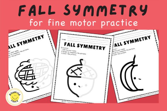 FALL Symmetry Coloring Fine Motor Skill