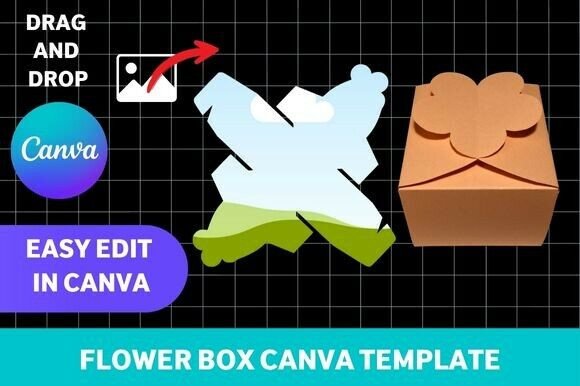 Flower Box Canva Template