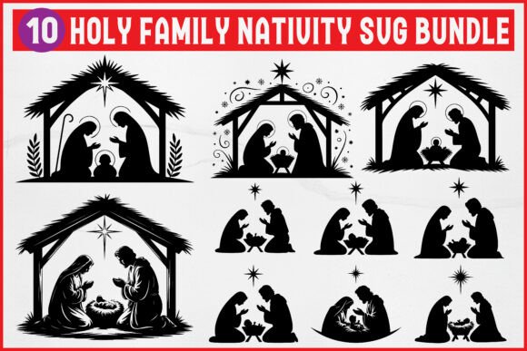 Holy Family Nativity SVG Bundle