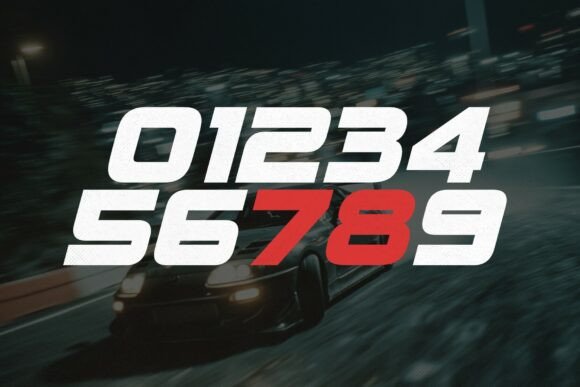 Horizon Drift Font PNG with transparent background - Preview 2