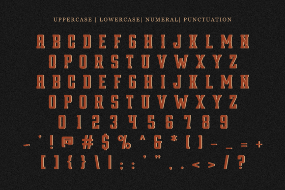 Husband Varsity Font PNG with transparent background - Preview 1