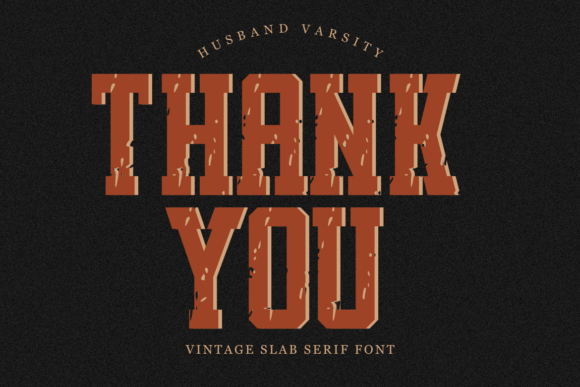 Husband Varsity Font PNG with transparent background - Preview 5