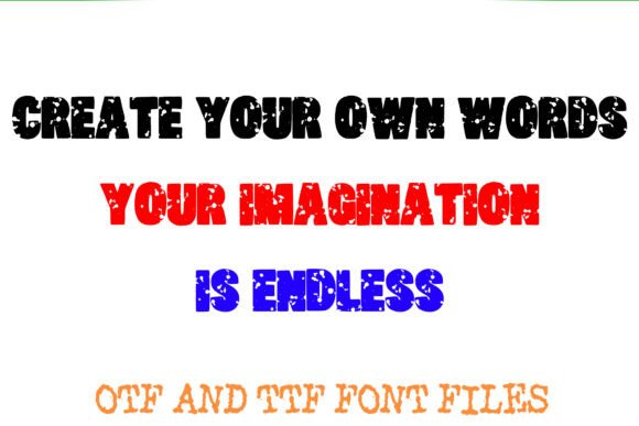 Ink Blood Font PNG with transparent background - Preview 2