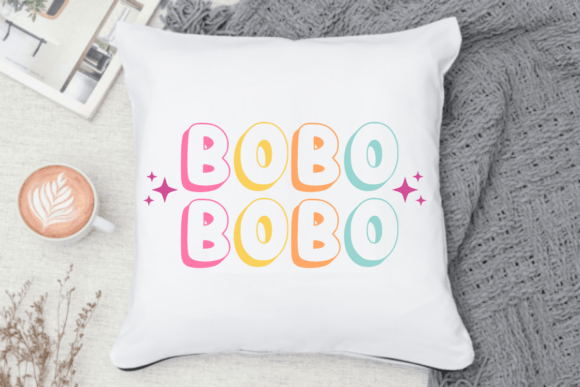 Jolly Outline Font PNG with transparent background - Preview 2