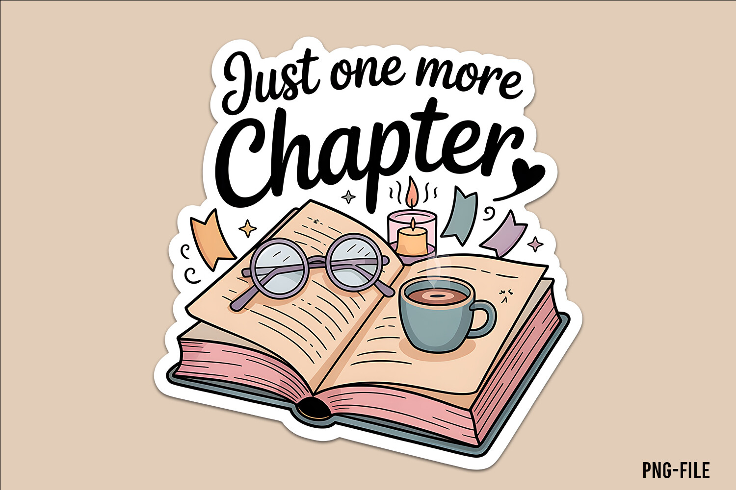 Just One More Chapter Graphic by Craftiqe-shop · Creative Fabrica