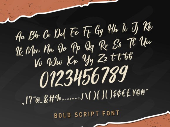 Lucky Thick Font PNG with transparent background - Preview 4