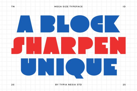 Mega Size Font PNG with transparent background - Preview 3