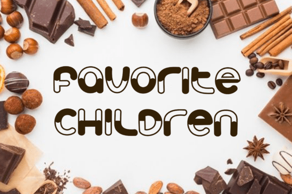Milk Choco Font PNG with transparent background - Preview 2