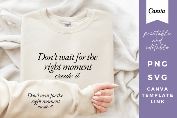 Elegant motivational quote Canva design with editable script typography
