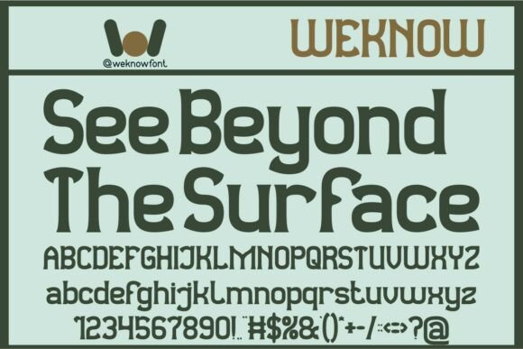 Observant and Aware Font PNG with transparent background - Preview 4