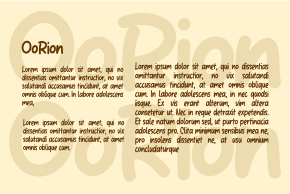 Oorion Font PNG with transparent background - Preview 2