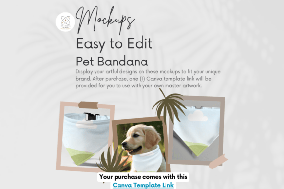 Pet Bandana Canva Mockup