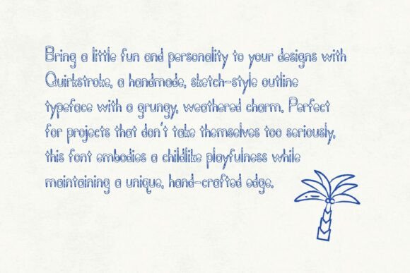 Quirkstroke Font PNG with transparent background - Preview 2