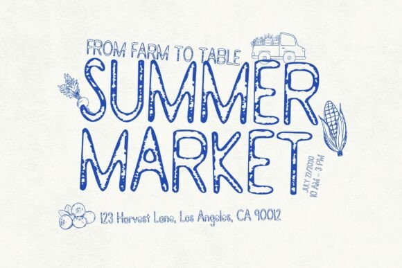 Quirkstroke Font PNG with transparent background - Preview 3