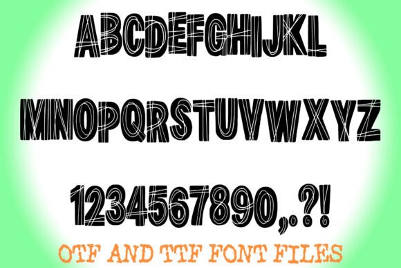 Riot Scratch Font PNG with transparent background - Preview 1