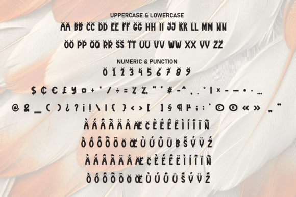 Small Wings Font PNG with transparent background - Preview 6