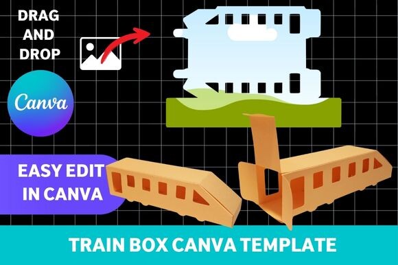 Train Box Canva Template